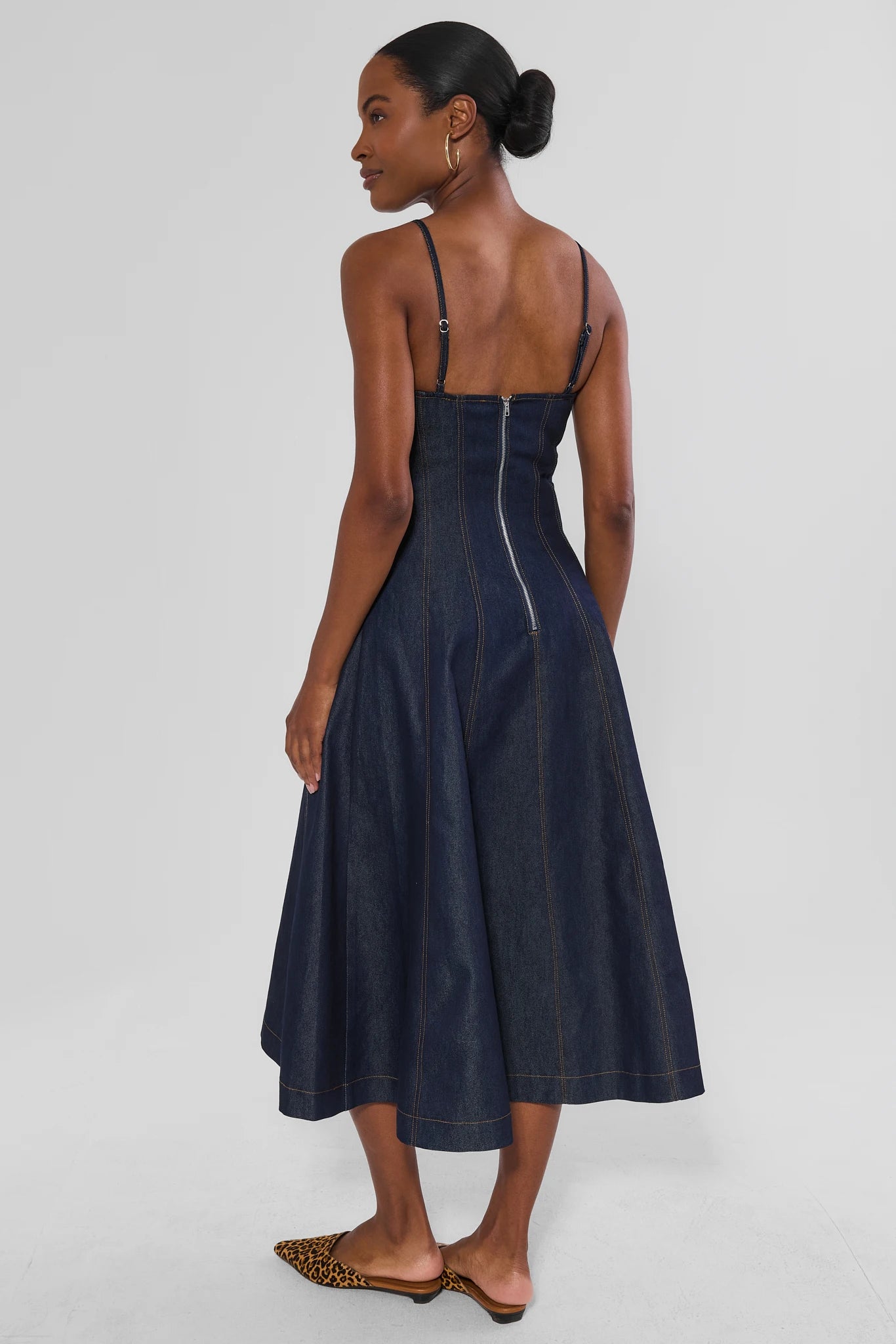 Dark Denim Midi Dress