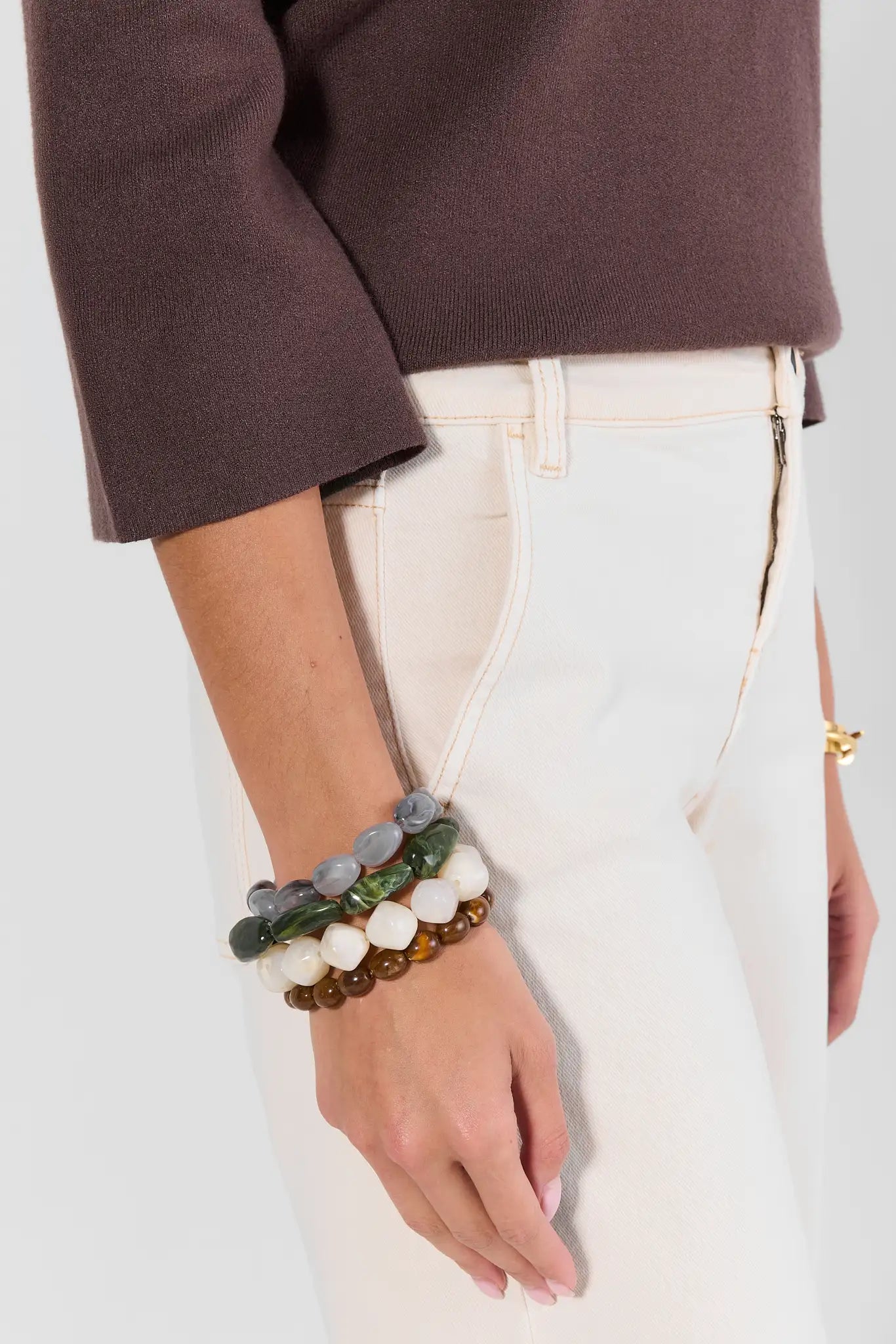 Multi Color Marbled Bracelet Set
