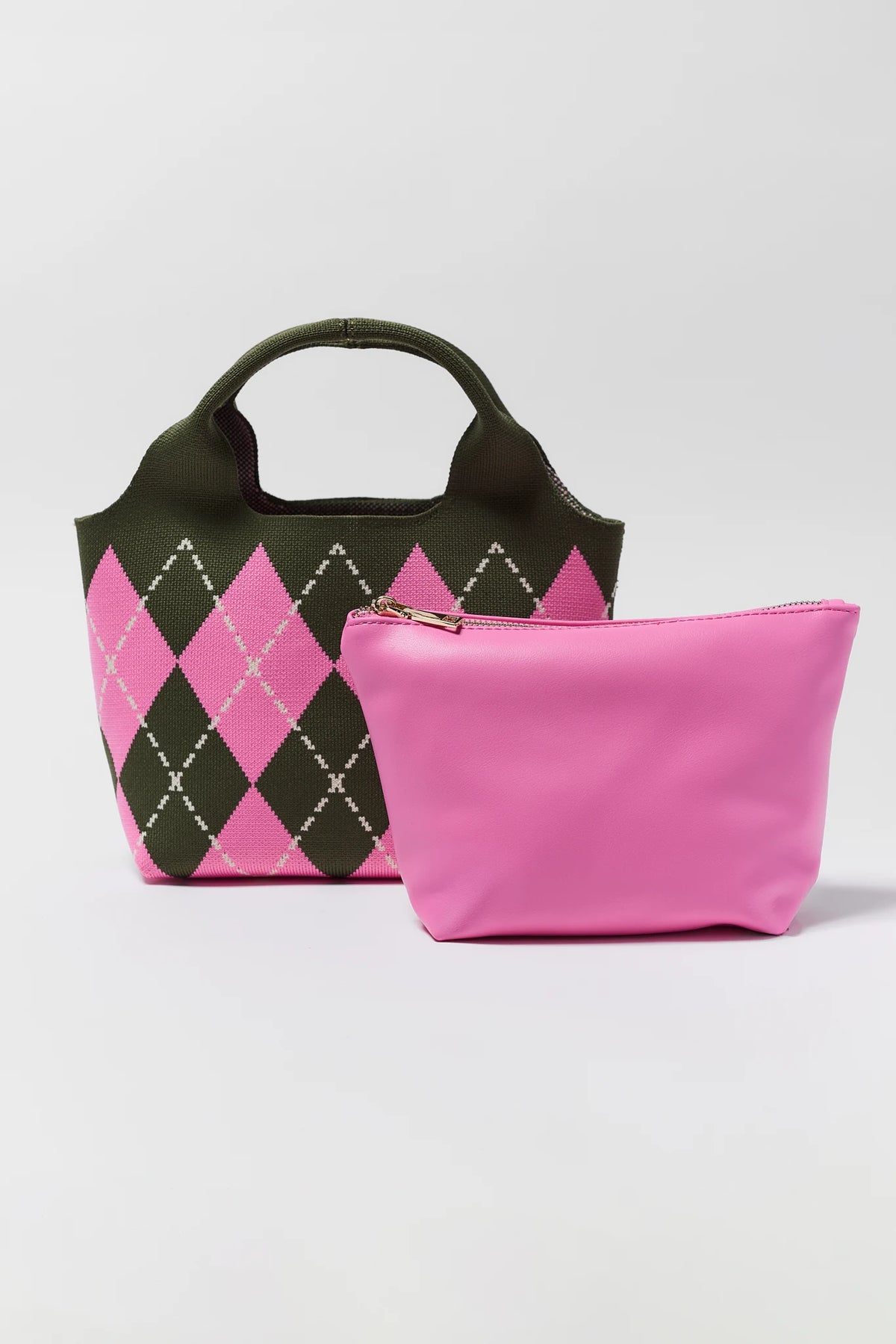 Robbie Printed Woven Bucket Bag