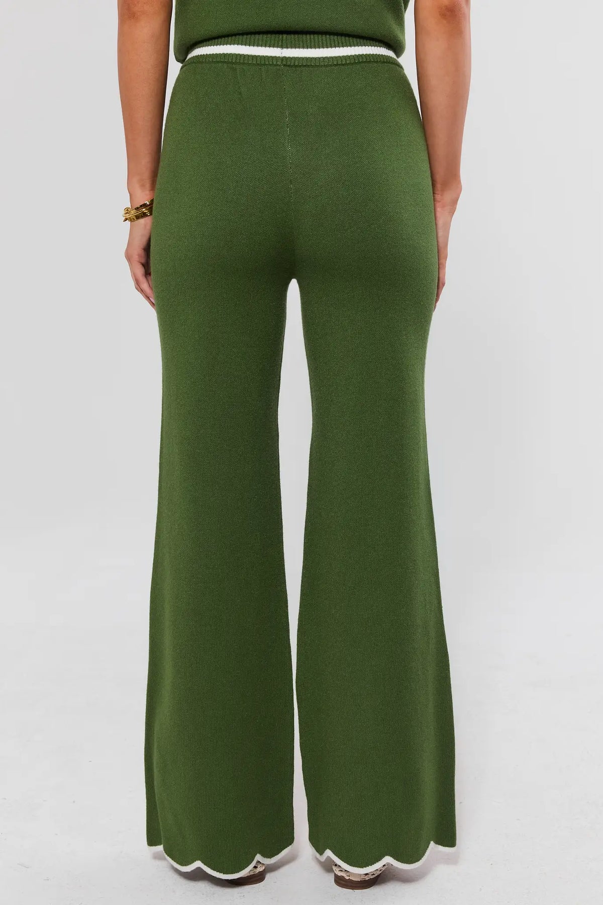 Nancy Green Scalloped Trim Pants