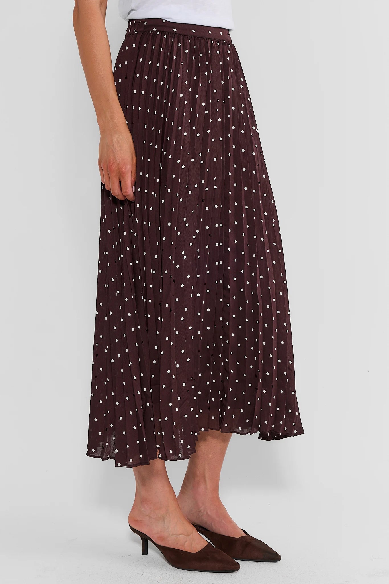 Clara Brown Polka Dot Midi Skirt