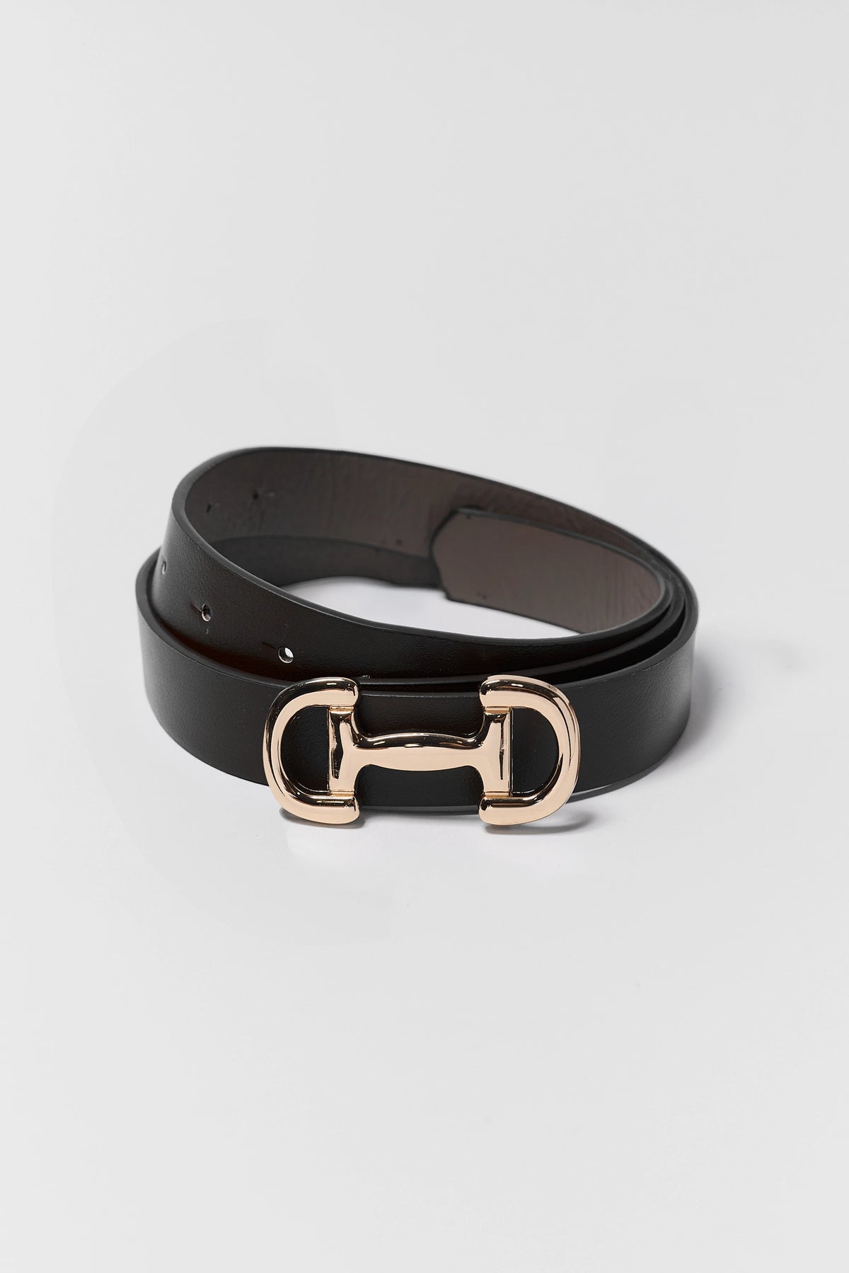 Black Horse Bit Buckle Belt