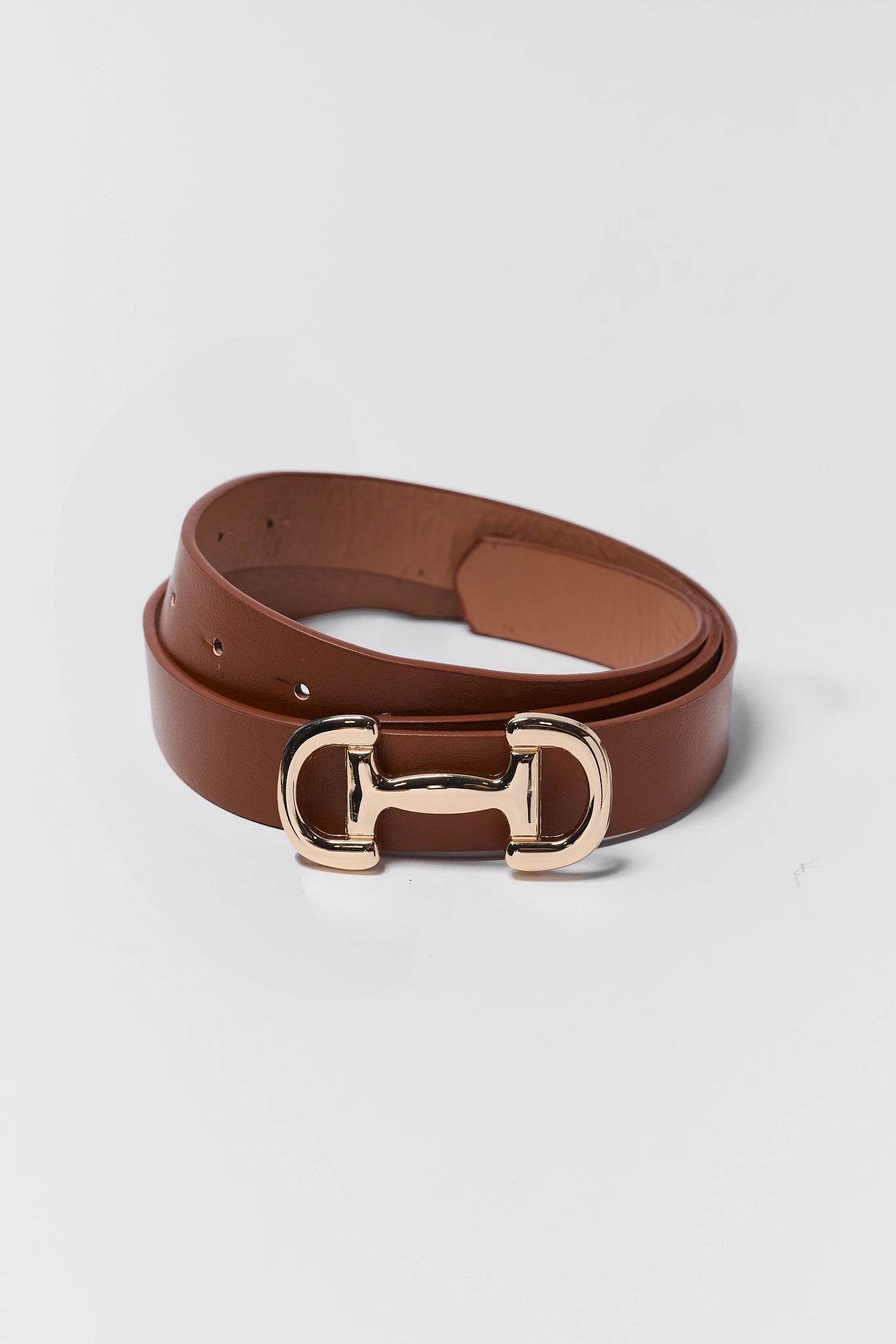 Rust Horse Bit Buckle Belt