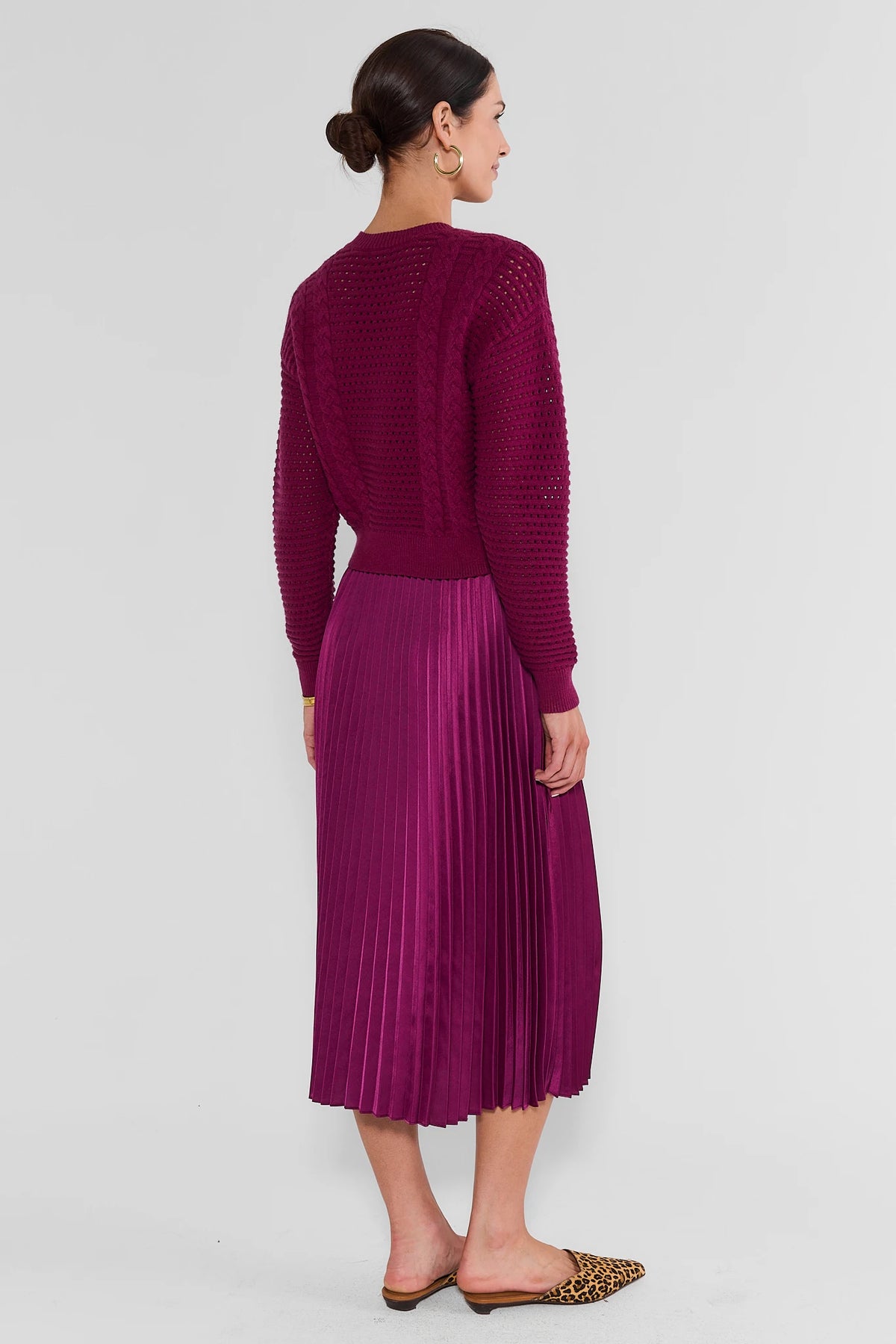 Gabbie Plum Two Piece Midi Dress