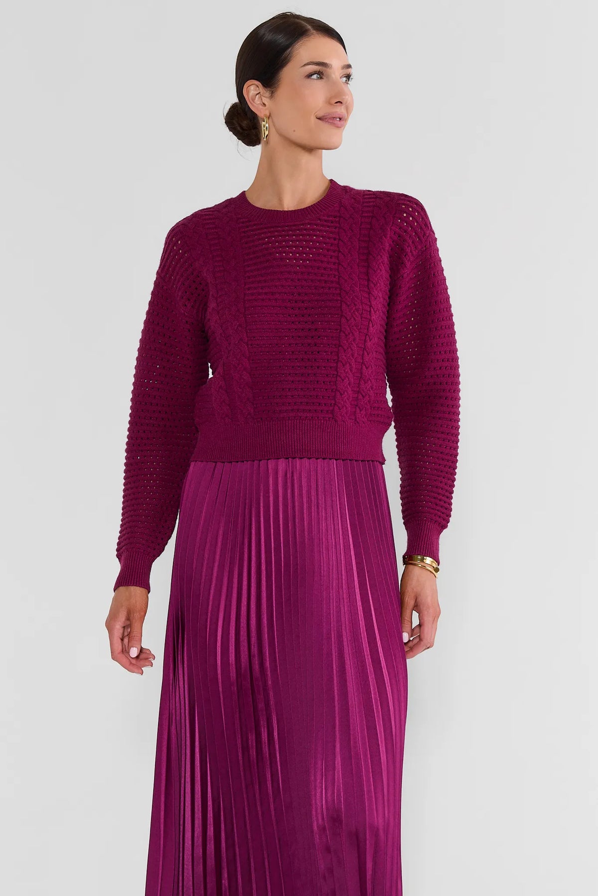 Gabbie Plum Two Piece Midi Dress