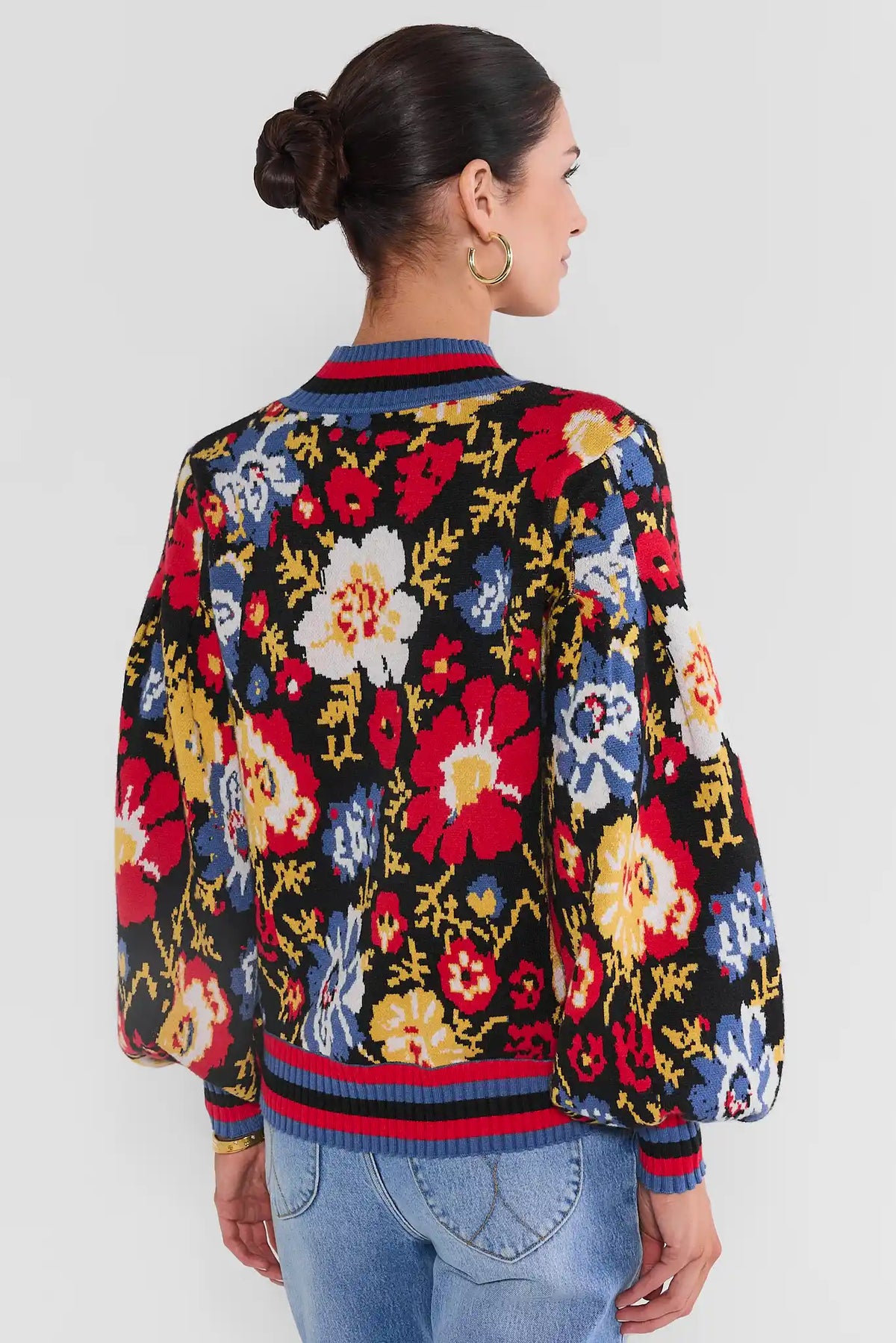 Maddie Floral Knit Sweater