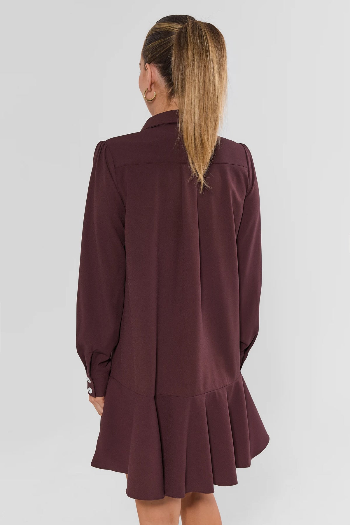 Meagan Brown Drop Waist Dress