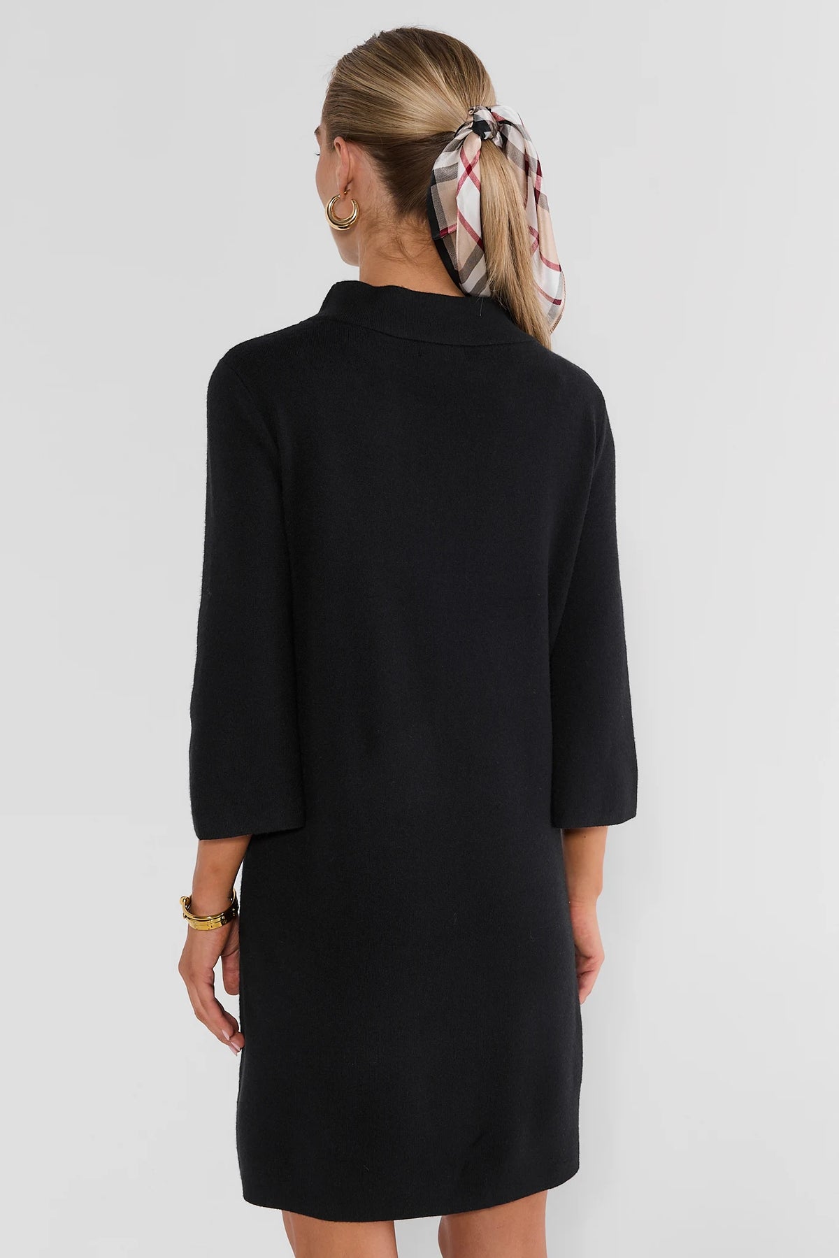 Jackie Black Knit Short Dress
