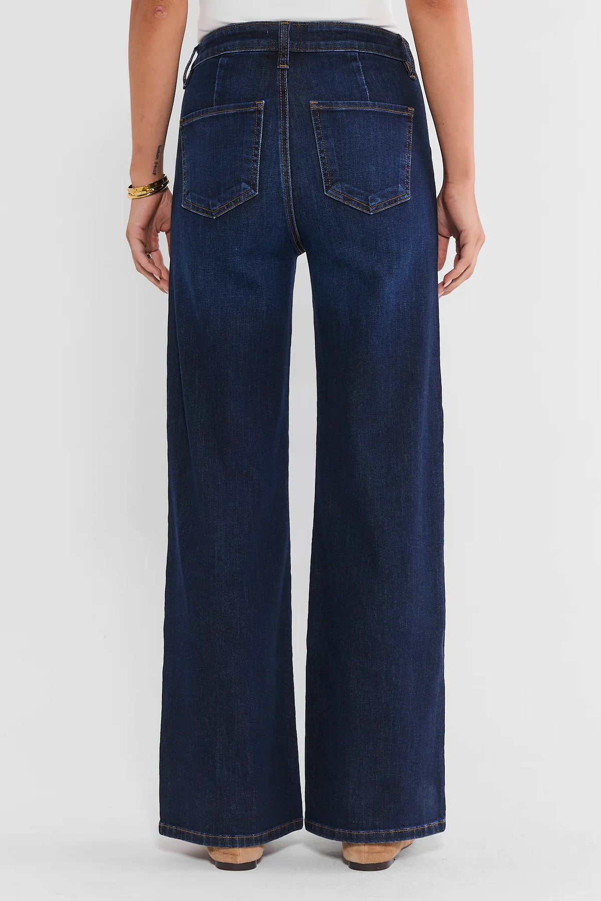 Maya Dark Wide Leg Jeans by KUT