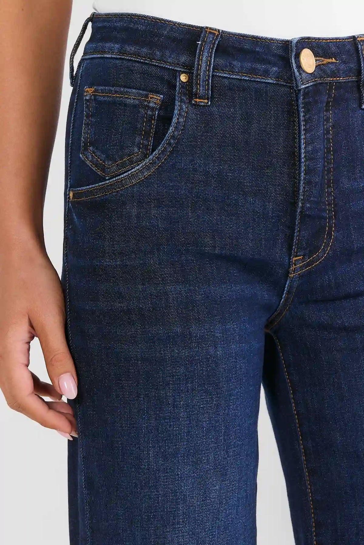 Maya Dark Wide Leg Jeans by KUT