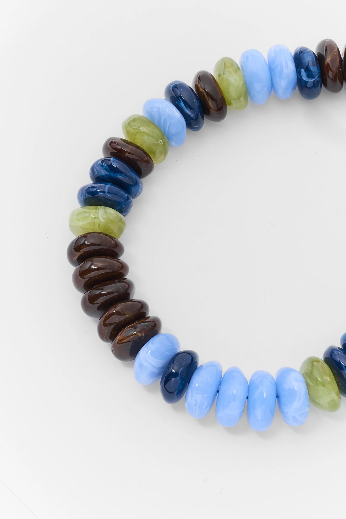 Teal Multi Chunky Beaded Necklace