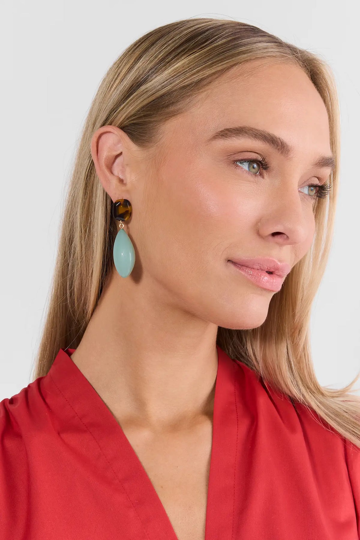 Mint Acrylic Drop Earrings