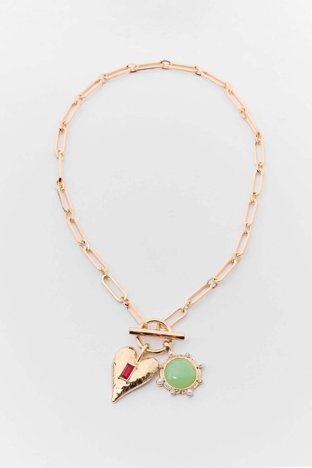 Gold Multi Charm Necklace