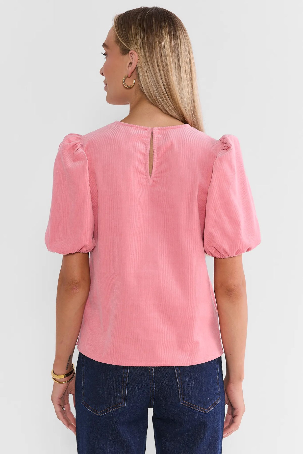 Pink Corduroy Top