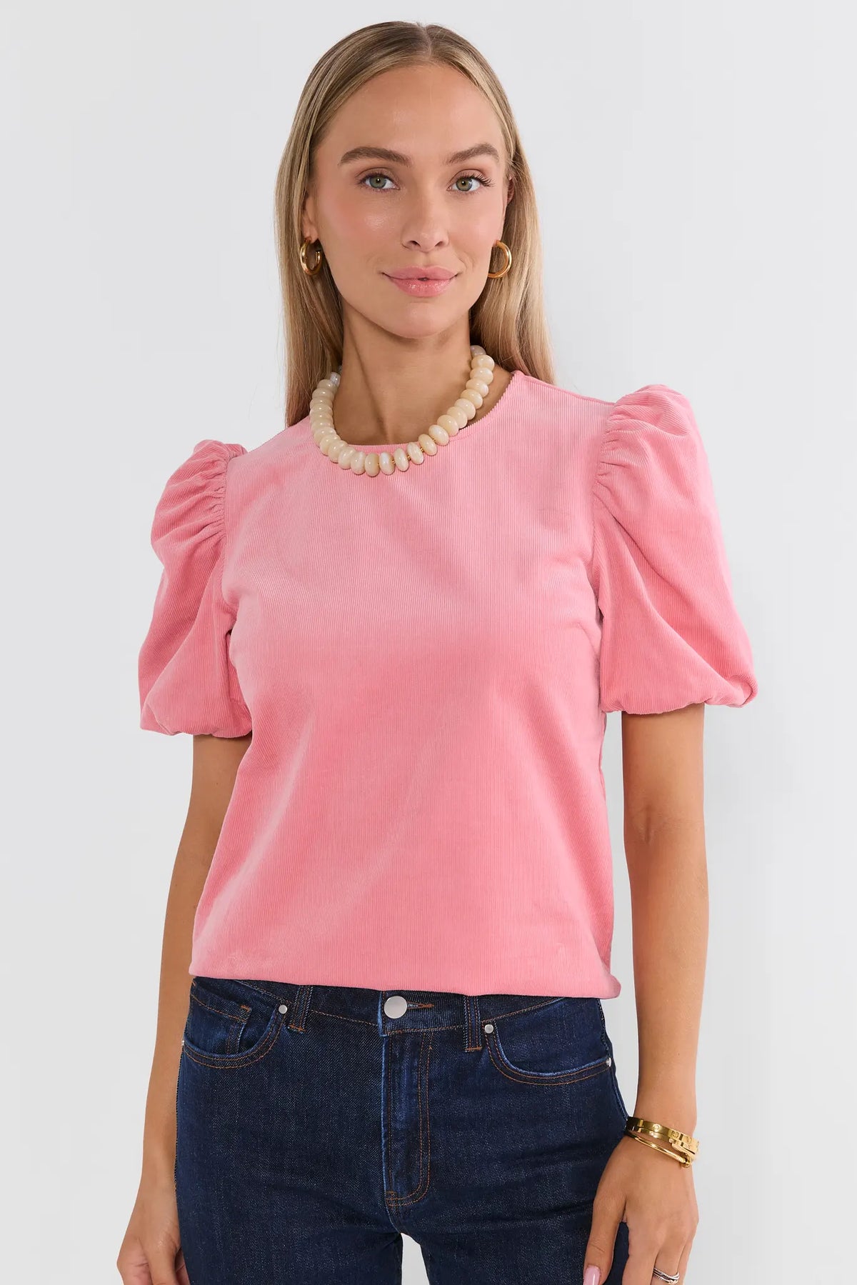 Pink Corduroy Top