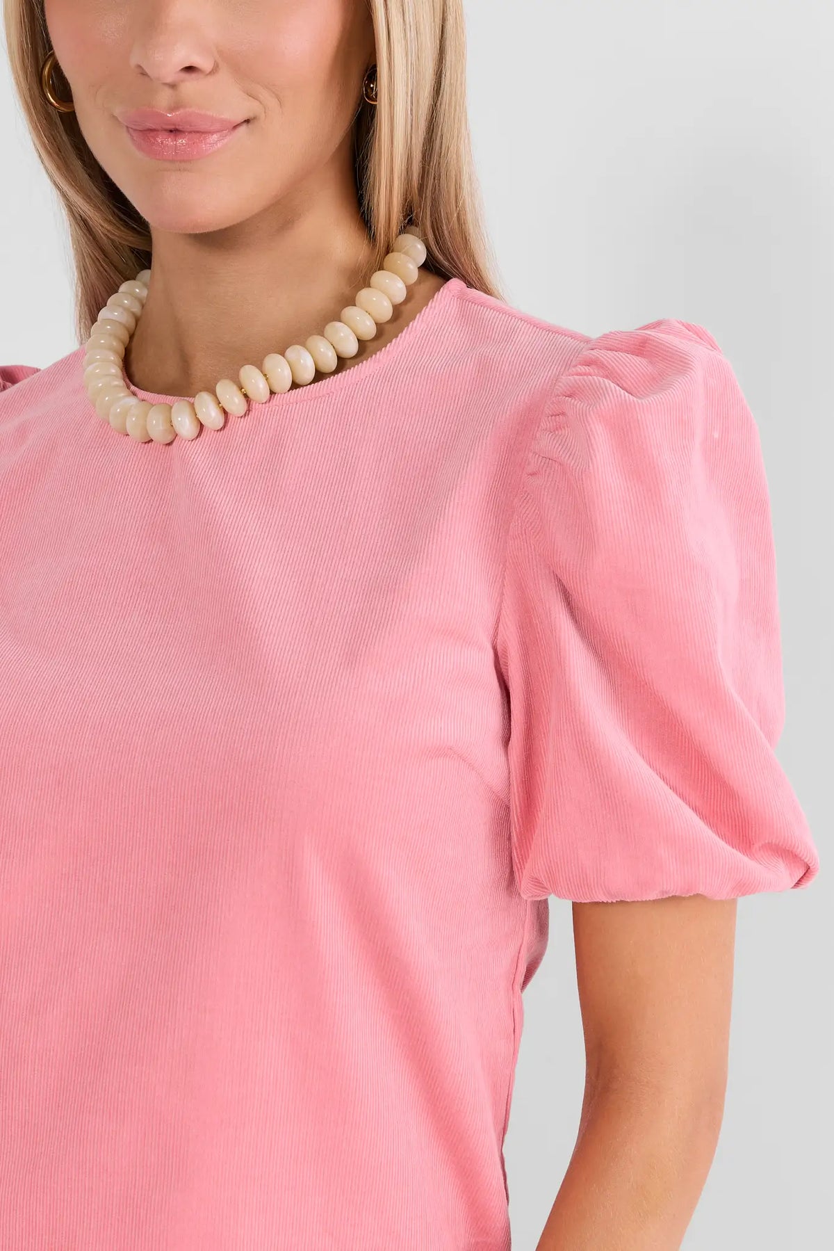 Pink Corduroy Top