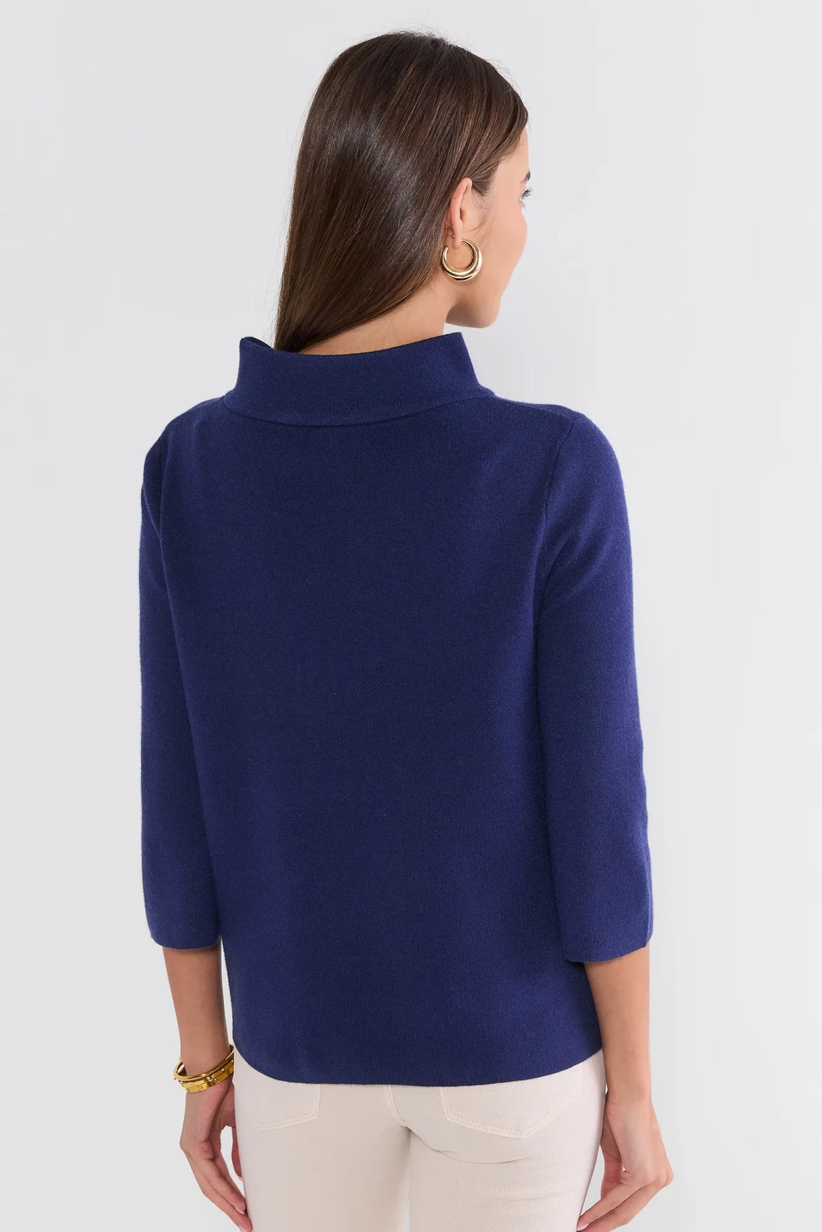 Jackie Navy Knit Sweater