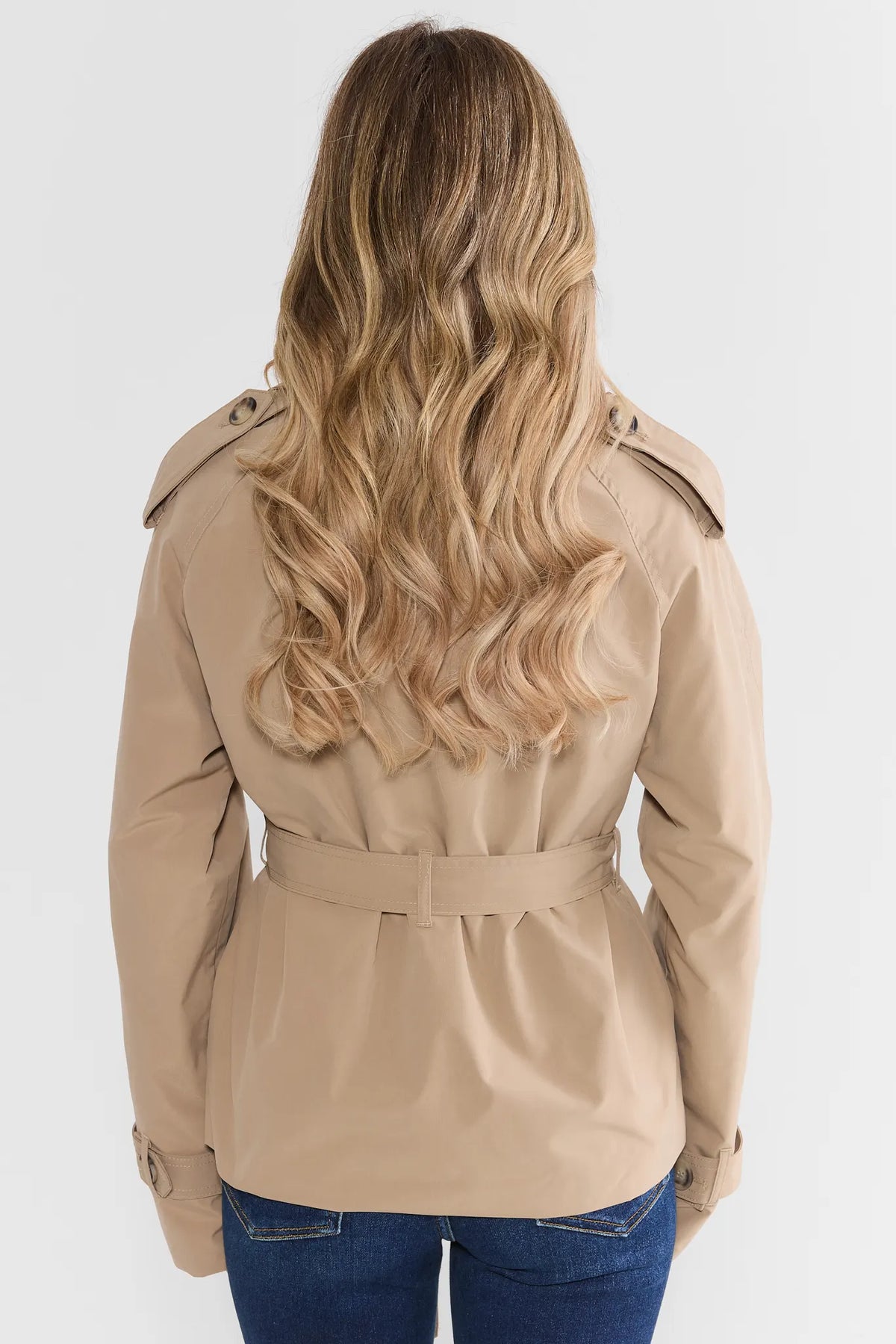 Khaki Short Trench Coat for Women | Avara | Avara