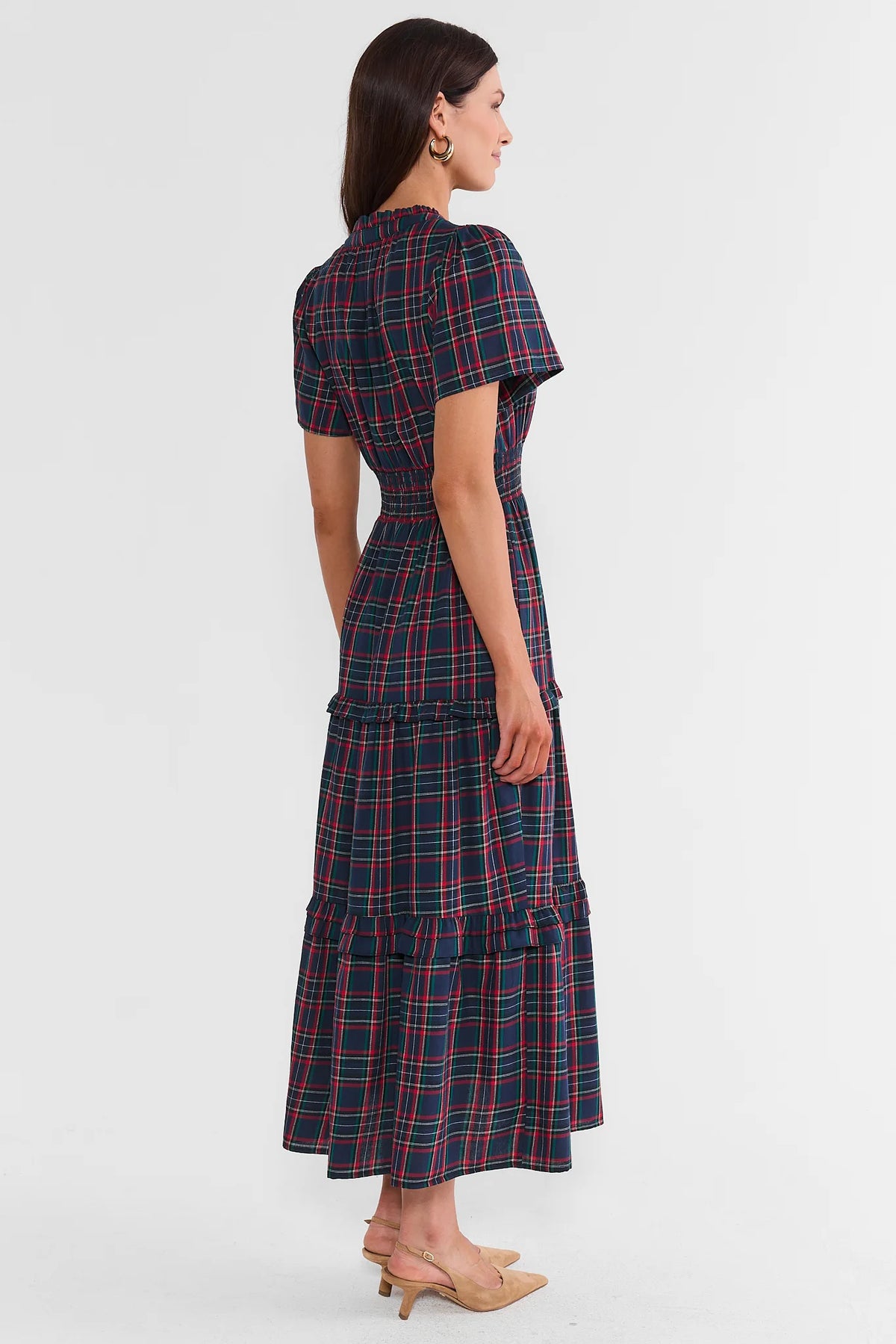 Delise Plaid Maxi Dress