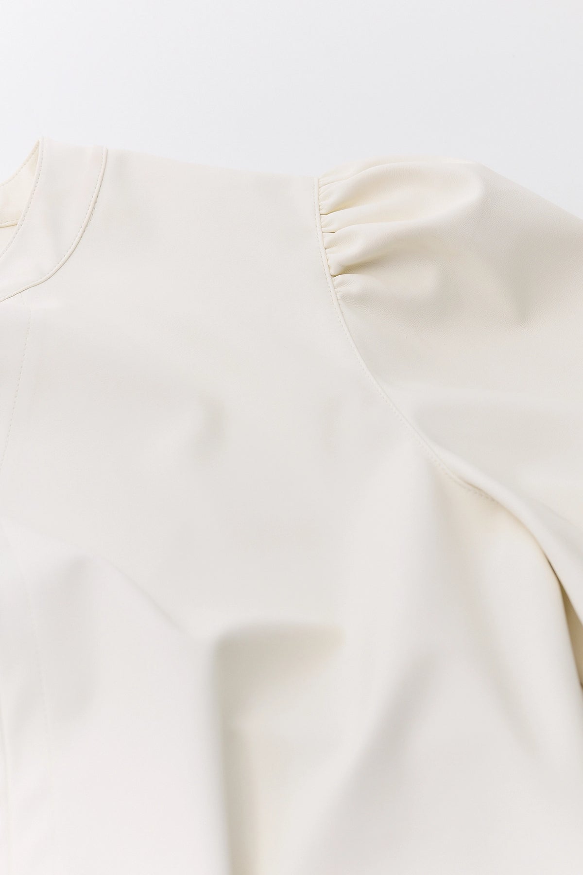 Ariana Cream Split Neck Top