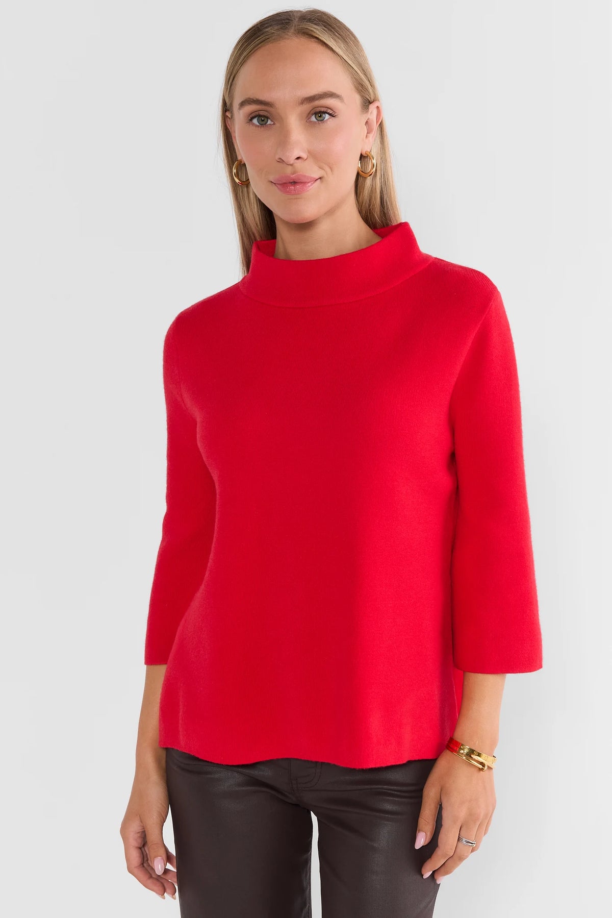 Jackie Red Knit Sweater