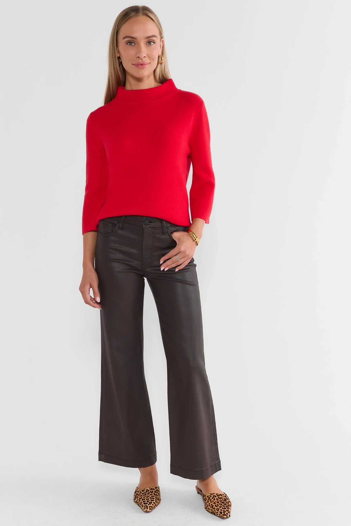 Jackie Red Knit Sweater