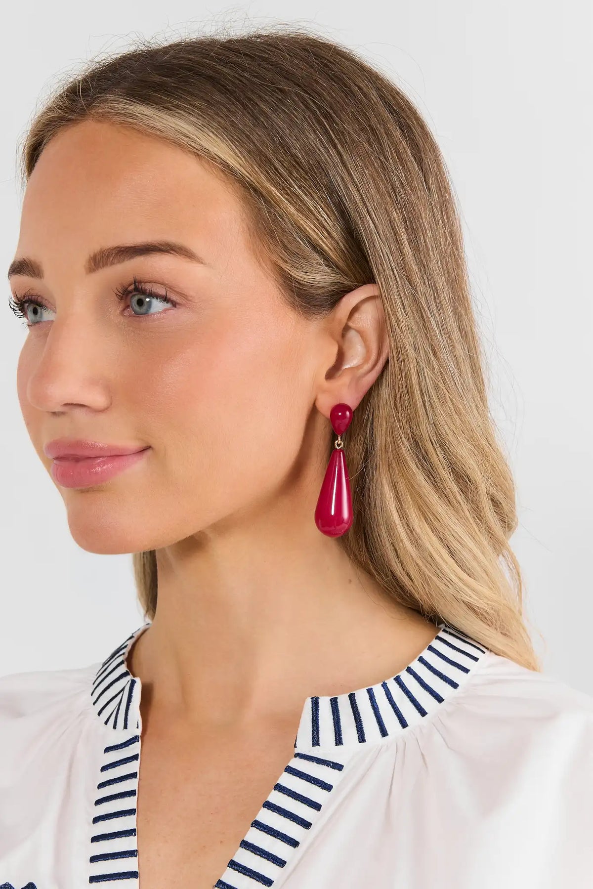 Berry Teardrop Earrings