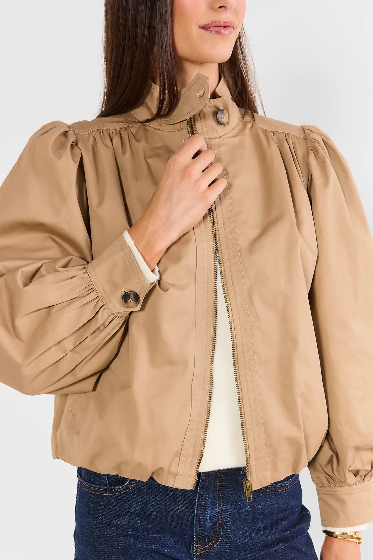 Tan Bomber Jacket