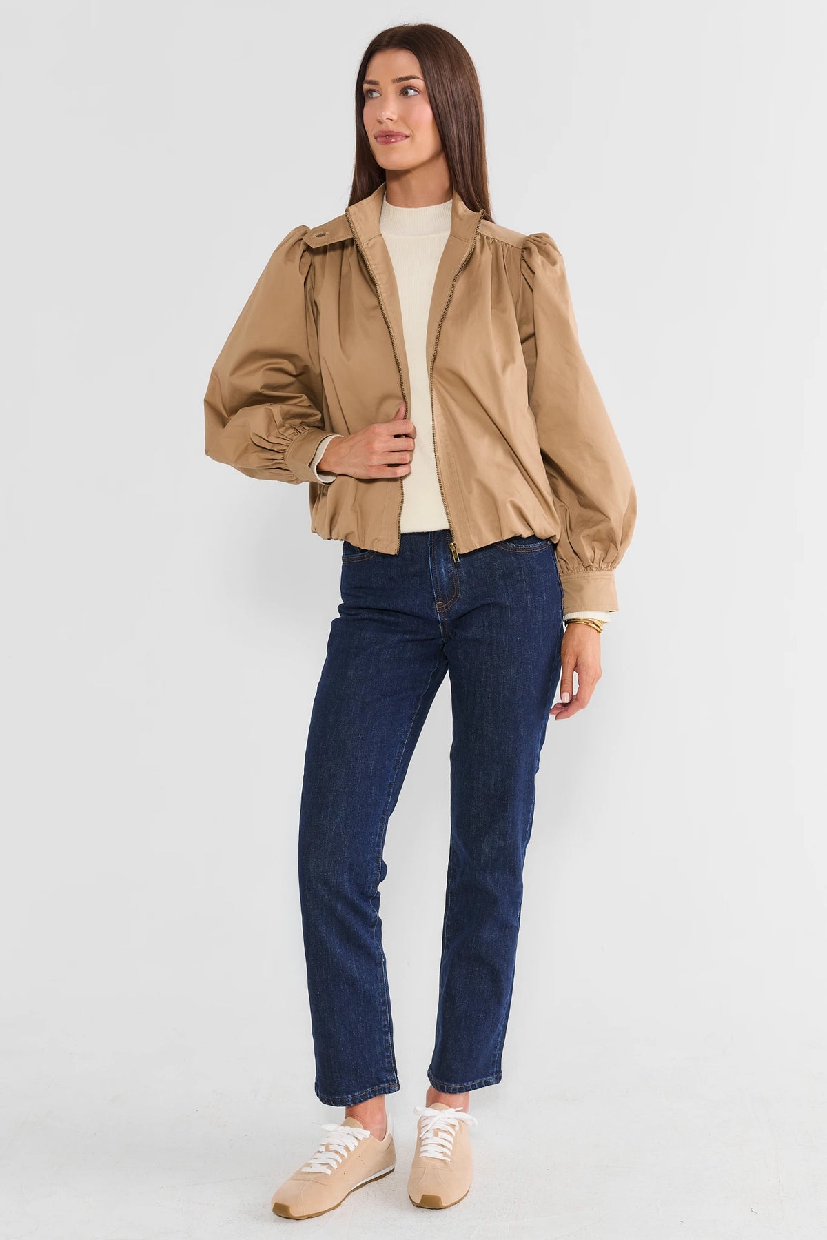 Tan Bomber Jacket
