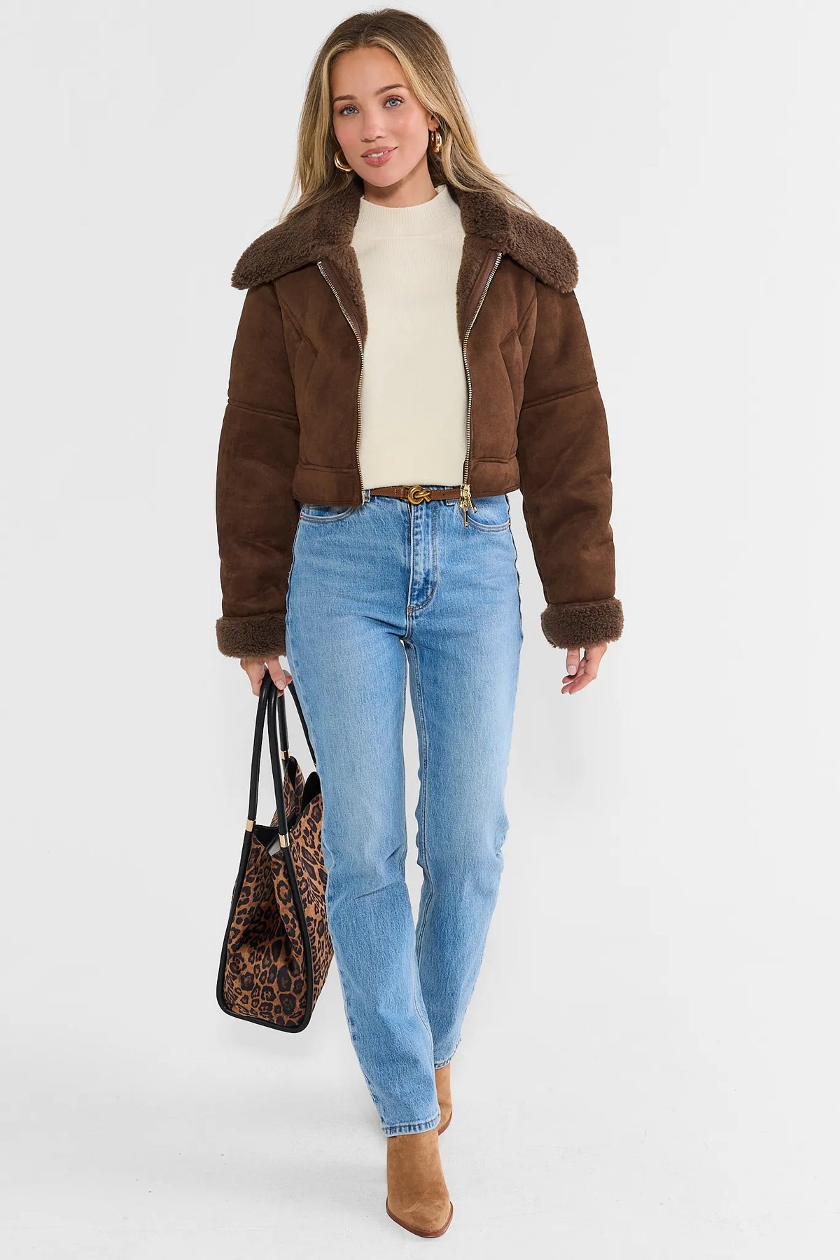 Logan Chocolate Sherpa Jacket
