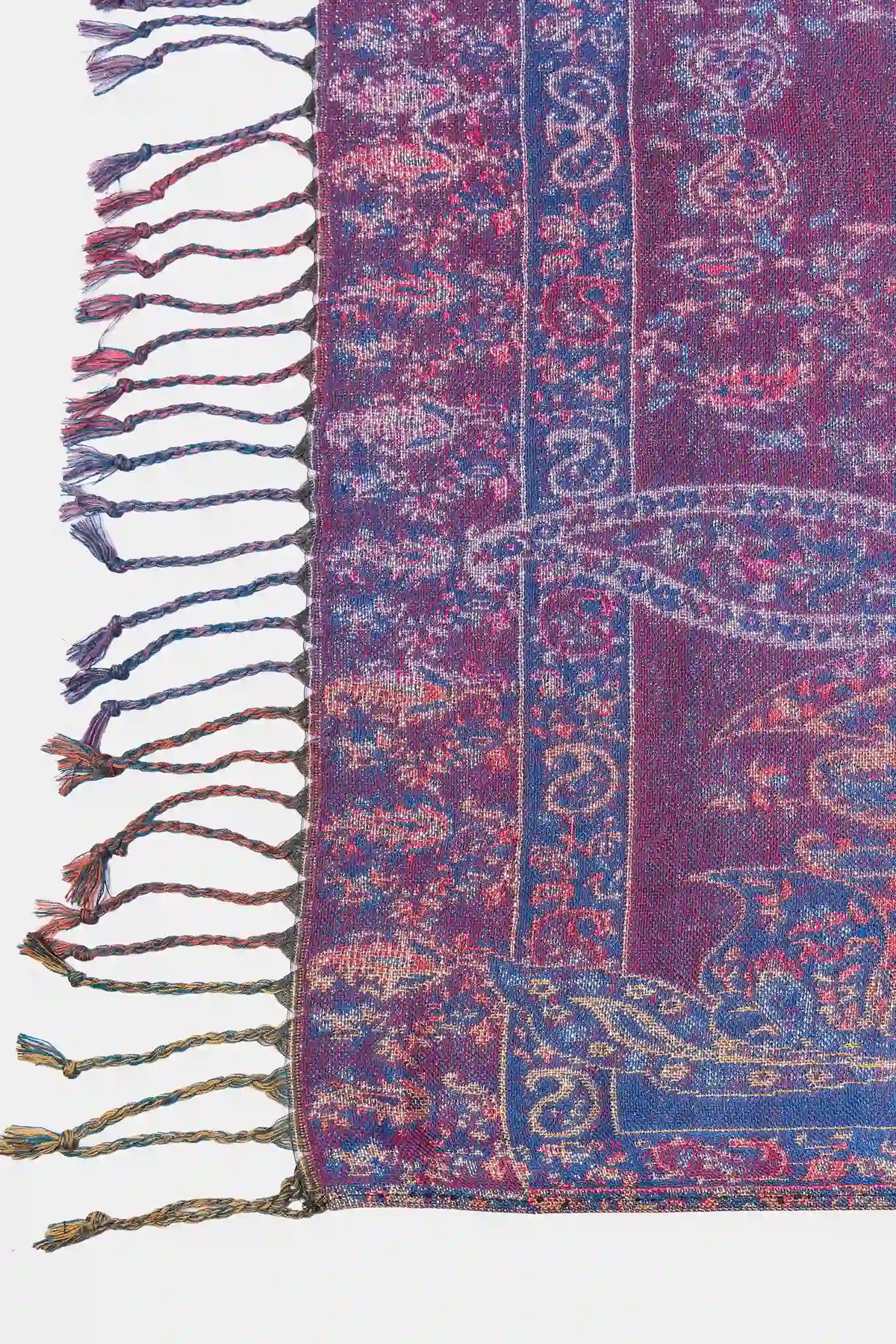 Maroon Multi Paisley Printed Wrap