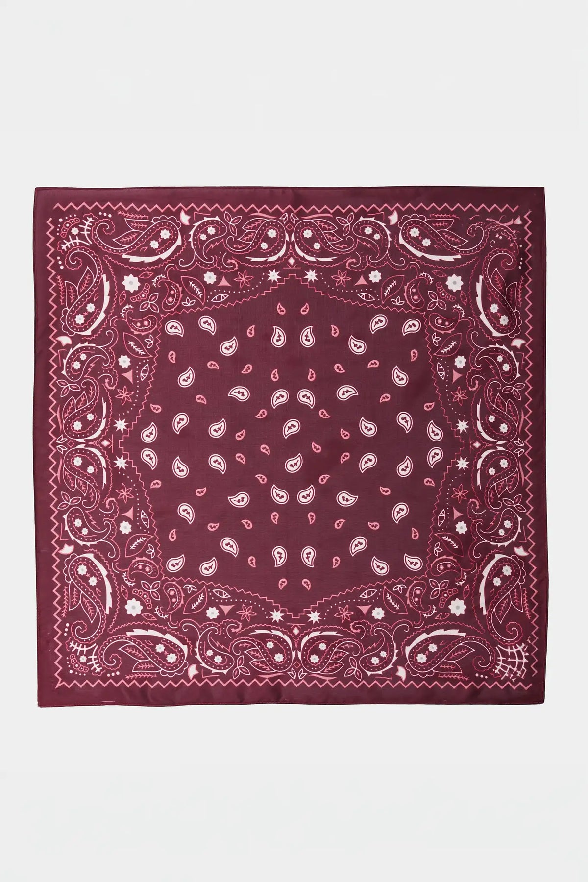 Burgundy Bandana Scarf