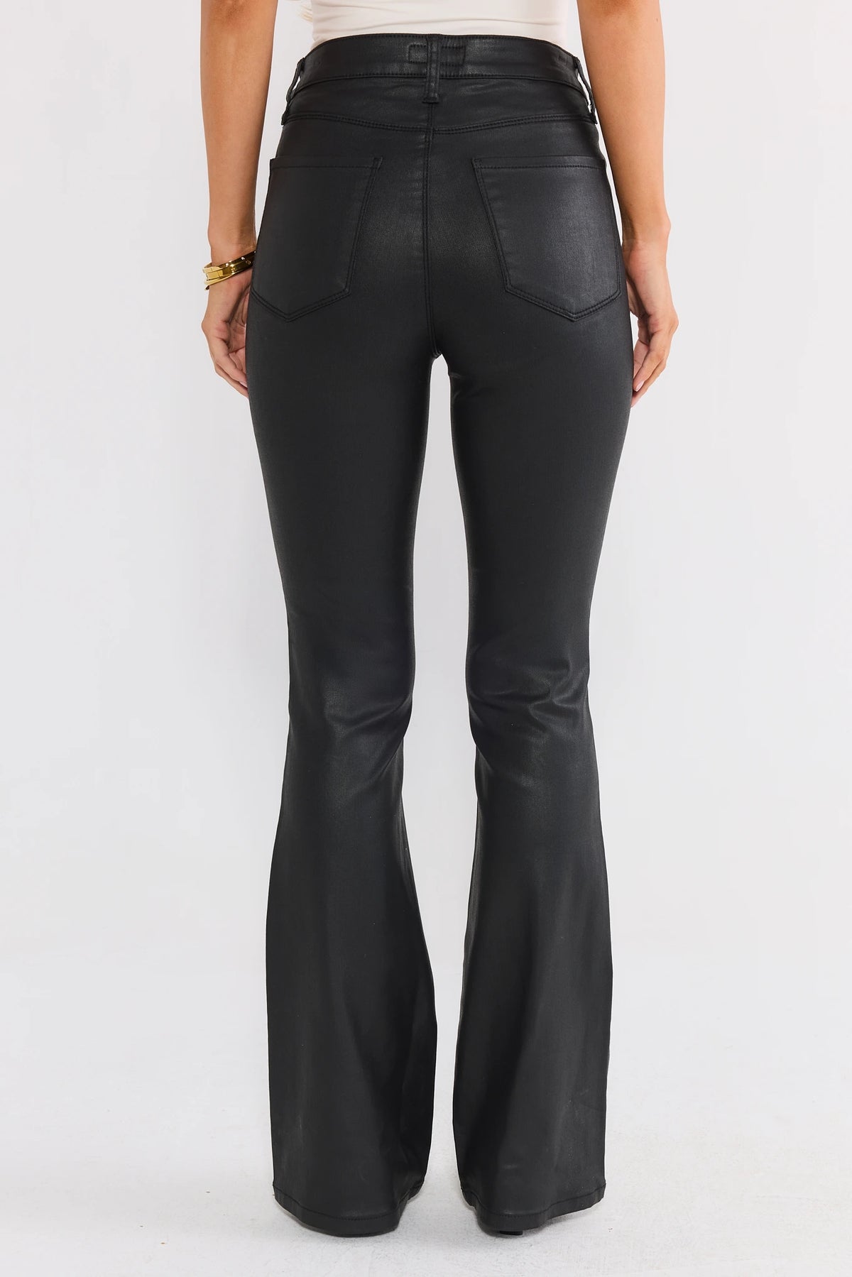 Ana Wax Coated Jeans by KUT
