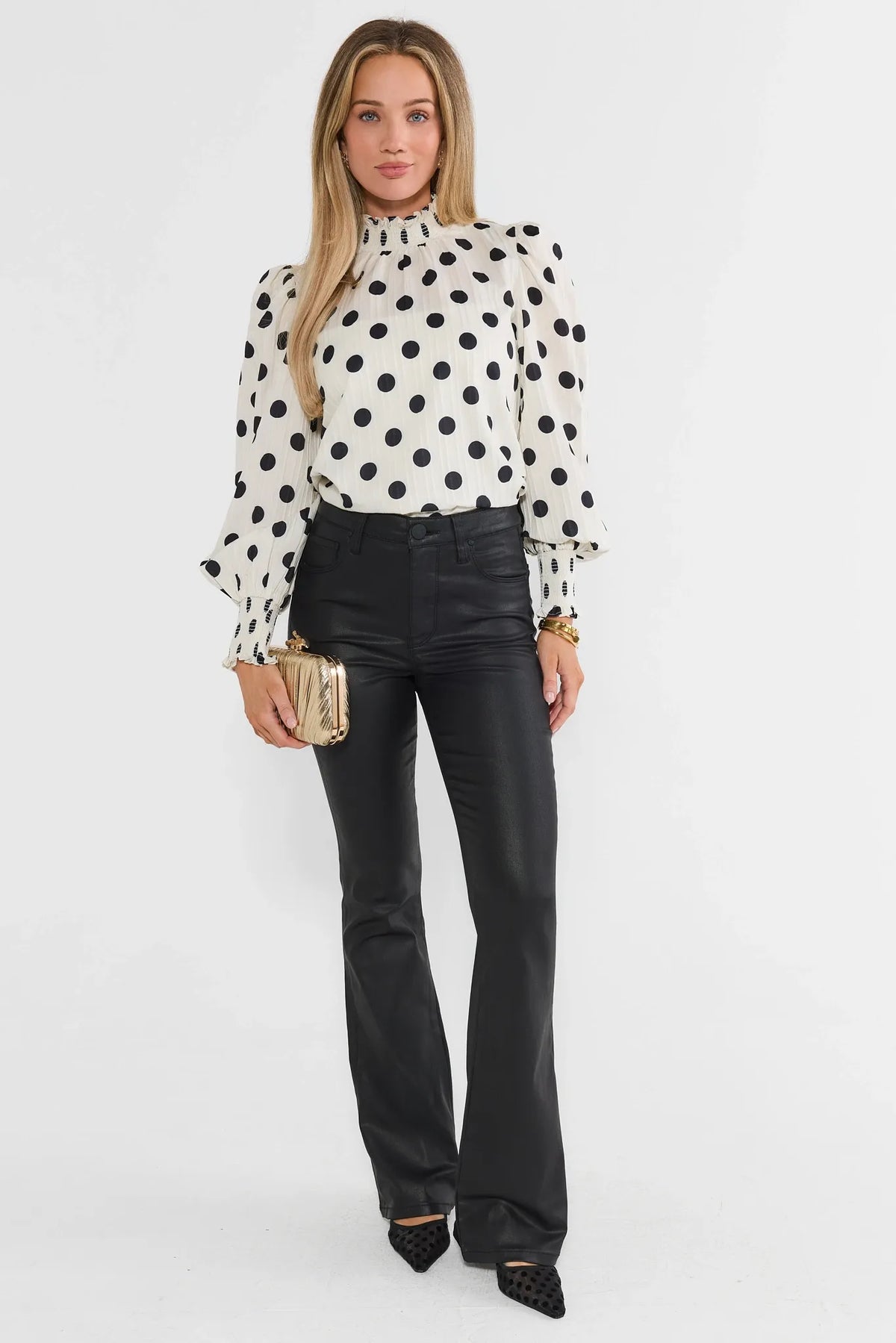 Ana Wax Coated Jeans by KUT