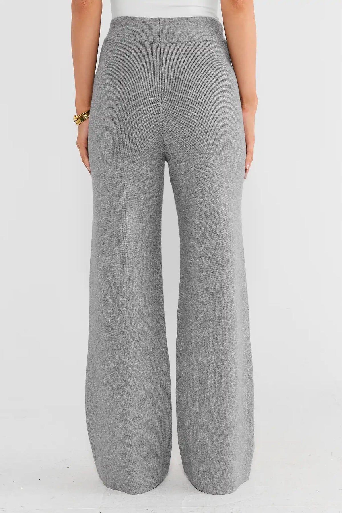 Elle Gray Knit Pants