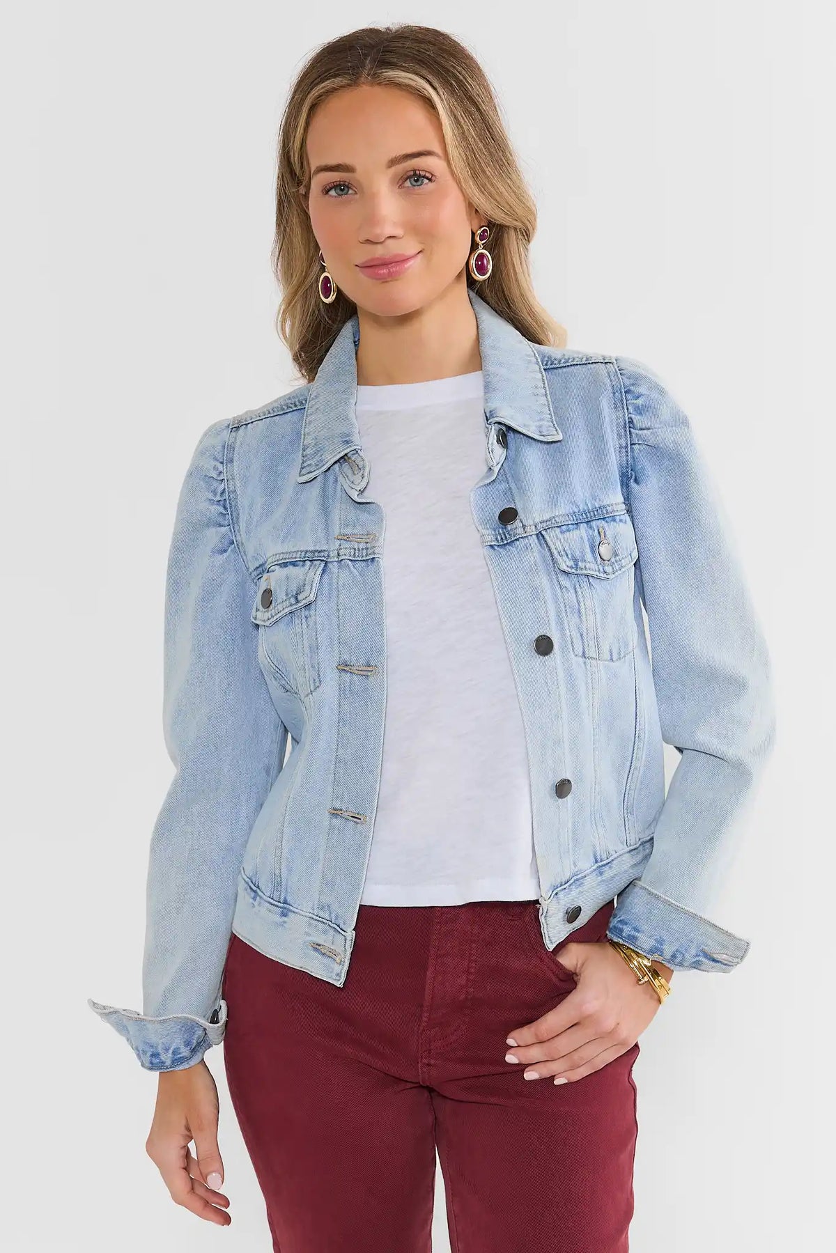 Roxanna Light Wash Denim Jacket