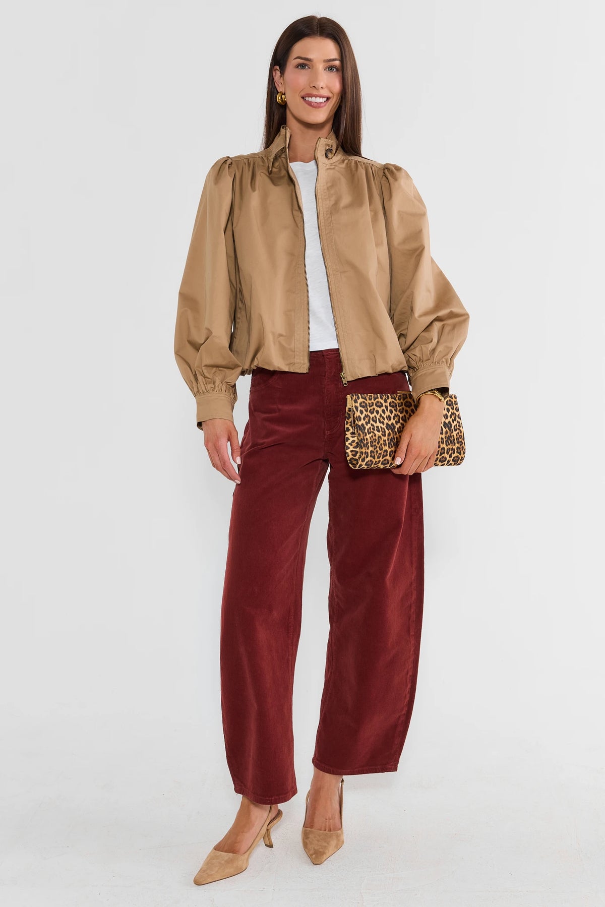 Gigi Corduroy Barrel Jeans by Rolla's