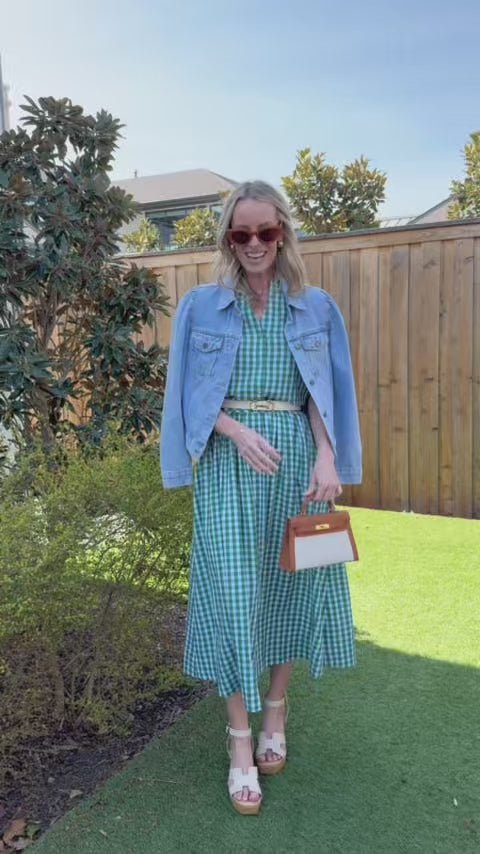 Ivy Green Gingham Top | Avara