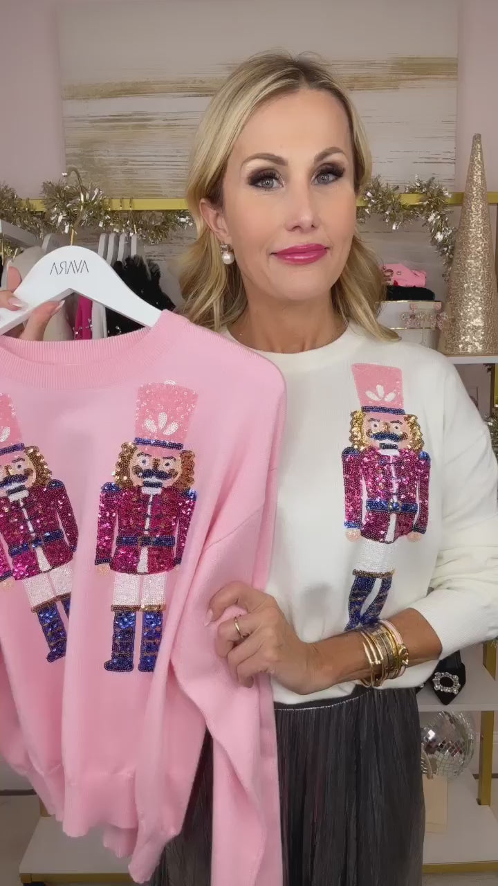 Womens hot sale nutcracker sweater