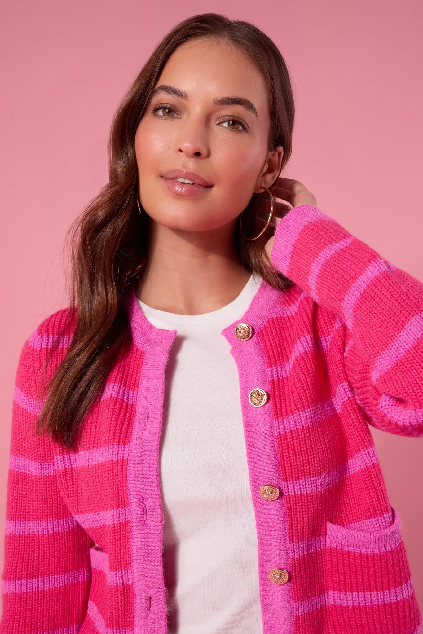Dayna Cardigan- Pink