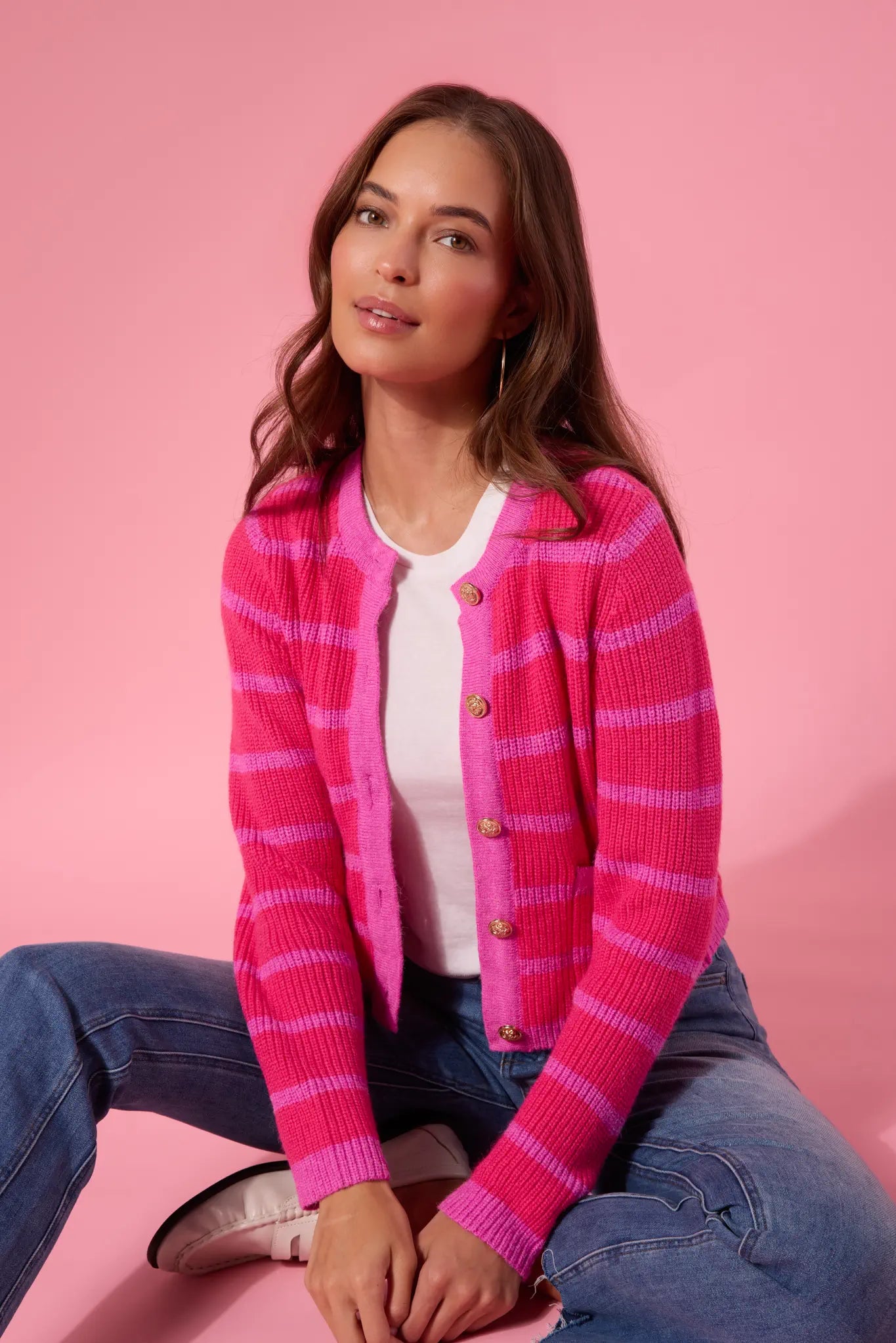 Dayna Cardigan- Pink