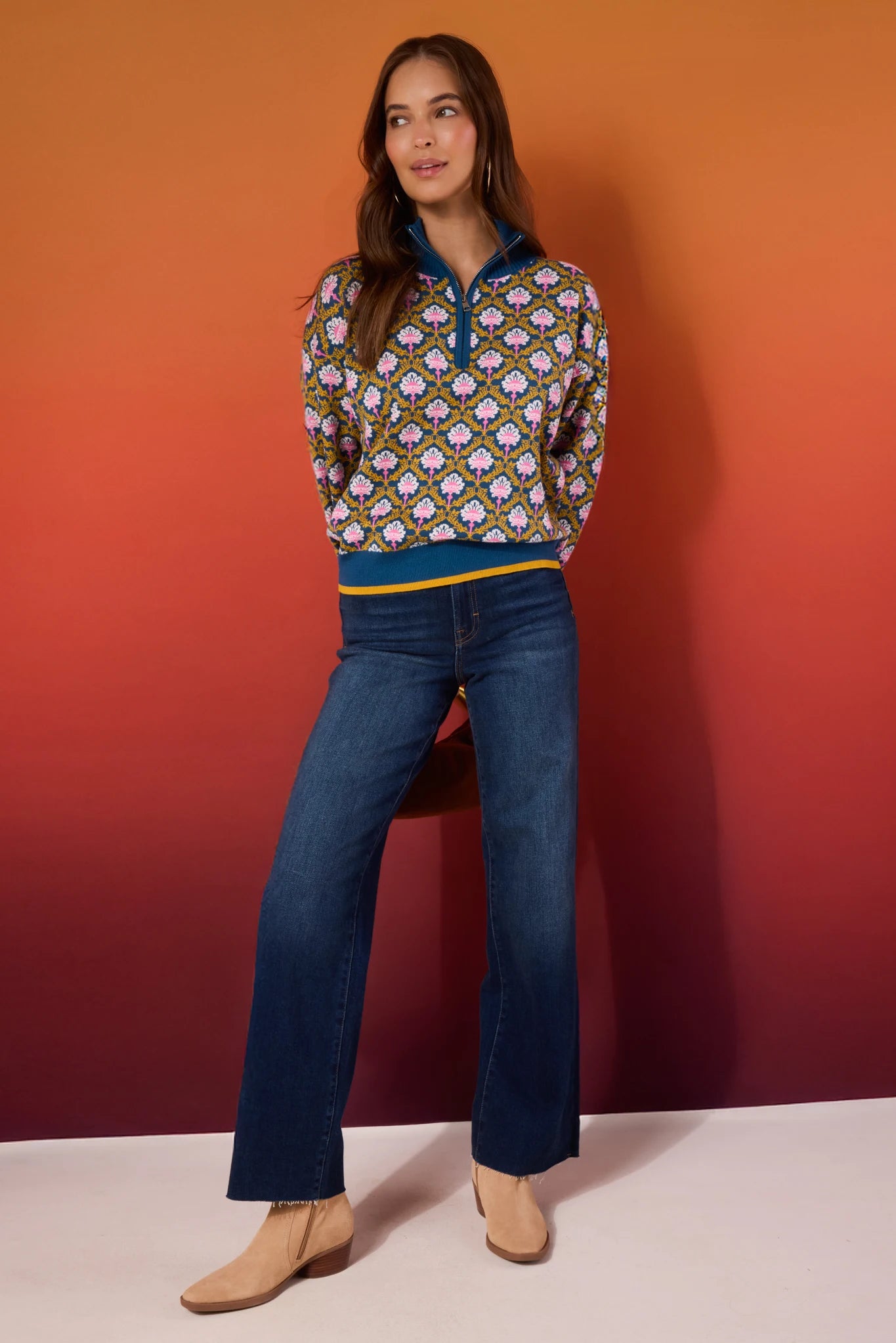 Janie Sweater- Teal