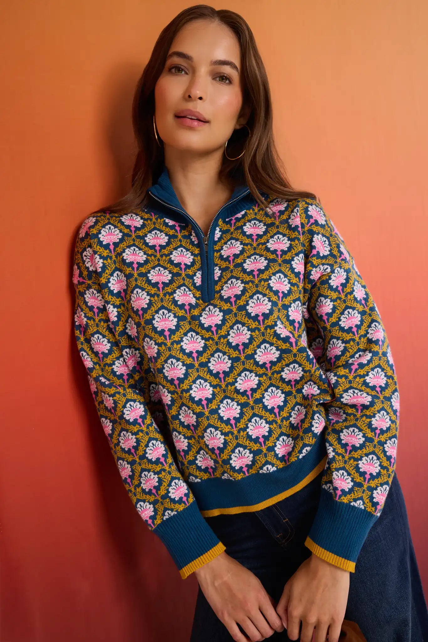 Janie Sweater- Teal
