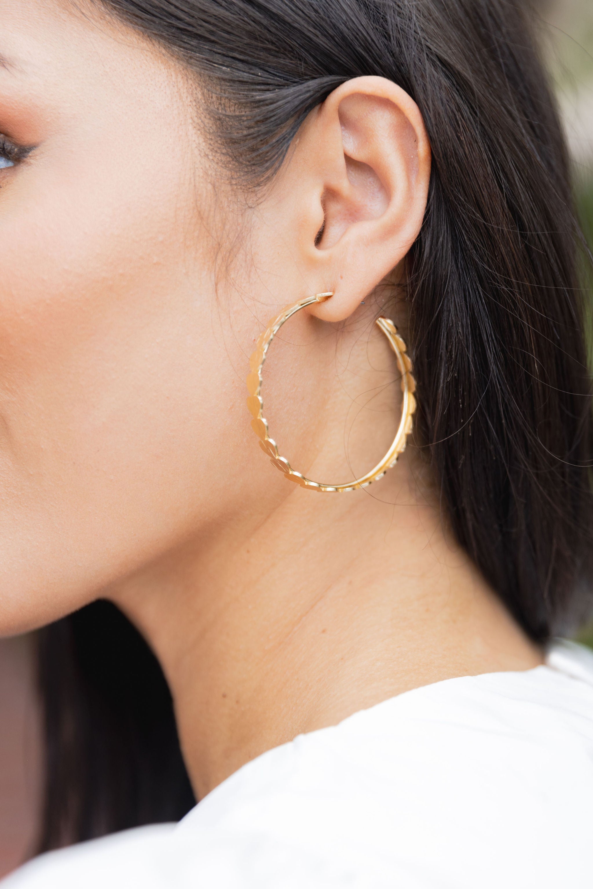 Tinsley Heart Hoop Earrings